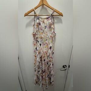 Ted Baker London Asymmetrical Floral Dress - Multicolor